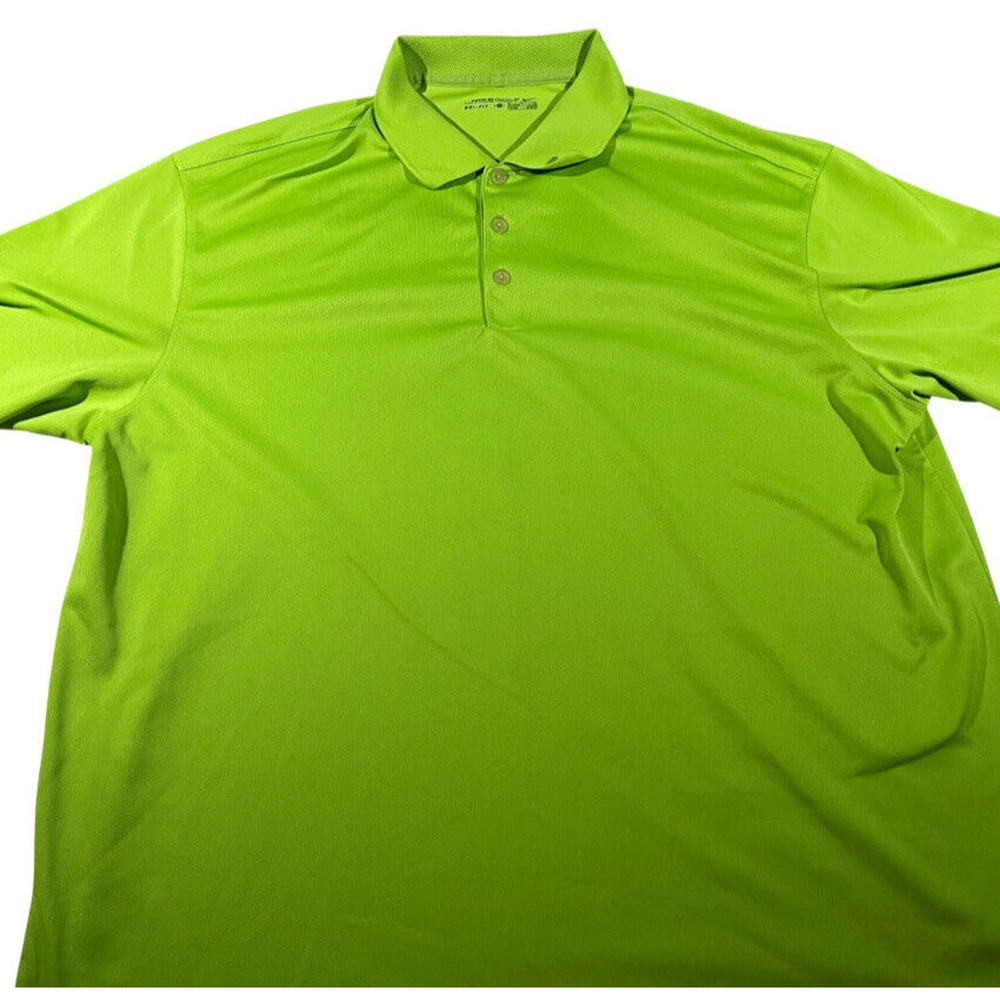 Nike Polo Shirt Adult Extra Large Green Lightweight Golf Rugby Men's